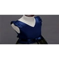 thumbnail image 4 of Robe de Fête Formelle à Rayures avec Nœud de Princesse pour Tout-Petites Filles, 4 of 6