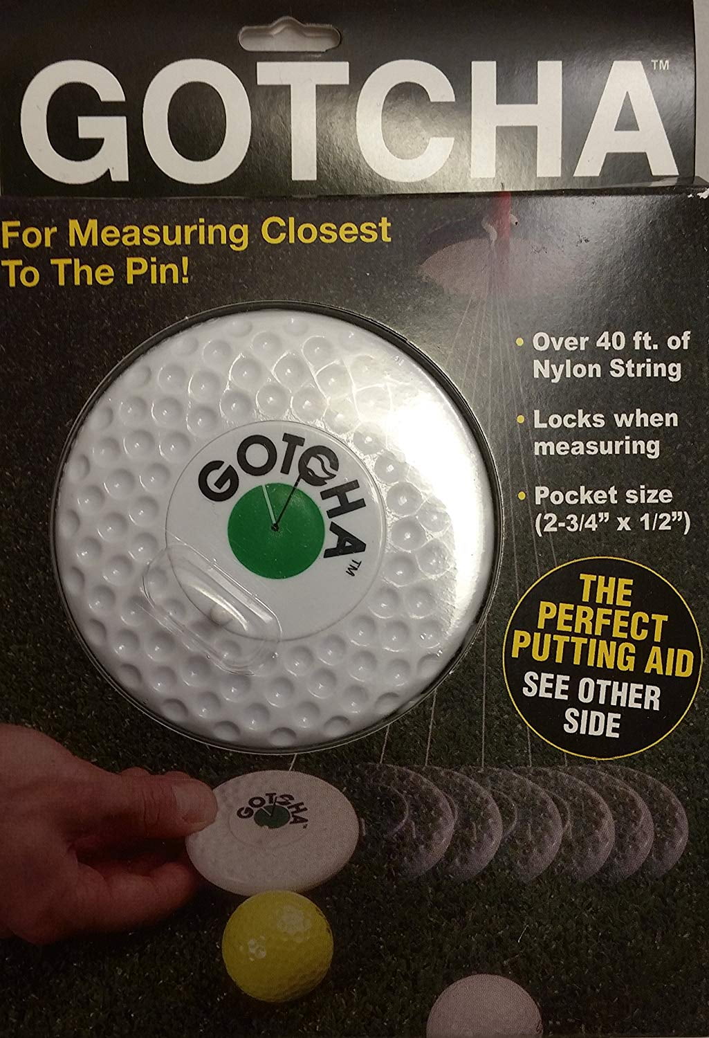 Charter Golf Gotcha Measuring Tape (White) For Closest to the Pin NEW