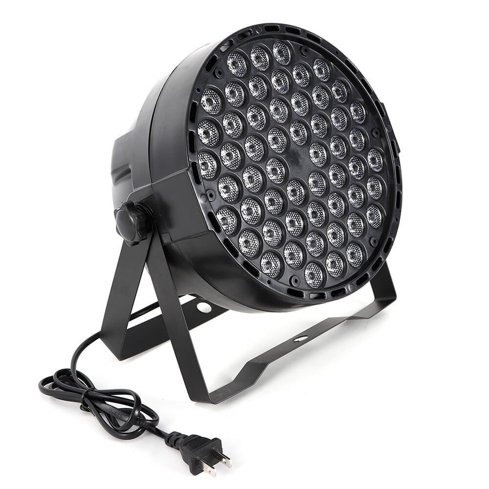 8Pcs LED Stage Lighting 54X3W RGBW Flat Par Can Lamp DJ Disco Party Lights DMX Sound Activated Stage Effect Light for Dance Music Festival Wedding Home Uplighting
