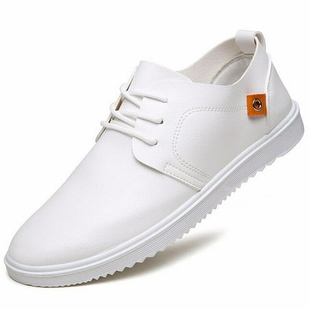 

Men Leather Casual Shoes Men 2020 Summer Brand Comfortable Flat Shoes for Men Trendy Sneaker Men Lace Up Oxfords Shoes