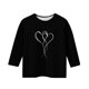 thumbnail image 5 of Blusas y camisas de manga larga con cuello redondo y estampado infantil, manga 3/4/cuello redondo tres cuartos, camisa y top para niños, top de poliéster para niños, 5 of 5
