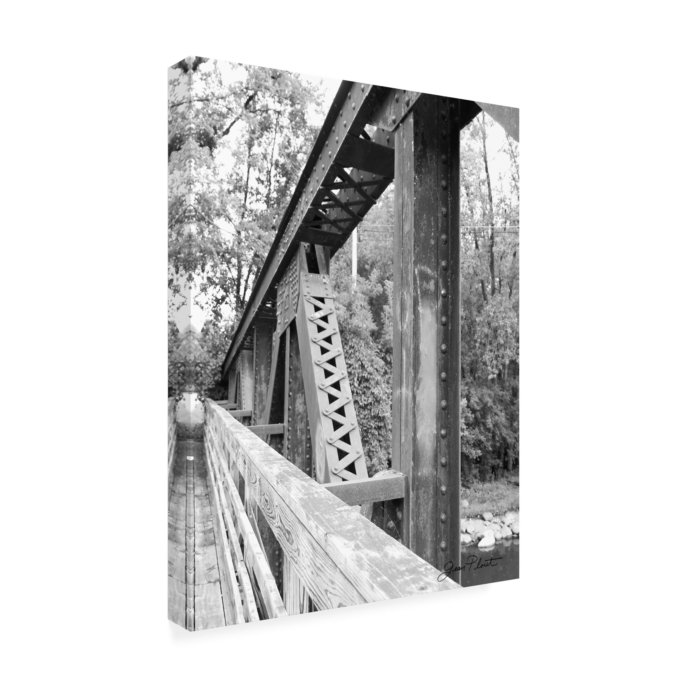 Canvas Wall Art - Jean Plout 'Old Bridge C' Wall Art for Living Room, Bedroom, or Office DÃ©cor by Trademark Fine Art - 14 x 19 Inches