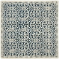 thumbnail image 3 of SAFAVIEH Cambridge Leslie Geometric Wool Area Rug, Navy Blue/Ivory, 11'6" x 16', 3 of 9