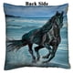 thumbnail image 2 of ABPHQTO Caballo negro corriendo en la playa Reversible sirena lentejuelas funda de almohada decoración del hogar funda de cojín 45x45 cm ABPHQTO FishPillow-ZK-91-18x18, 2 of 2