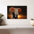 thumbnail image 2 of Elephant Stock Kenyan Elephant Wall Art - Horizontal Canvas Wall Art - Living Room Wall Decor - Animal Canvas - Gray And Orange Decor - 12" x 8", 2 of 8