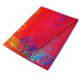 thumbnail image 3 of Pashmina Wrap Shawl Scarf Double Side Rainbow Silky Exotic Tropical Colorful, 3 of 3