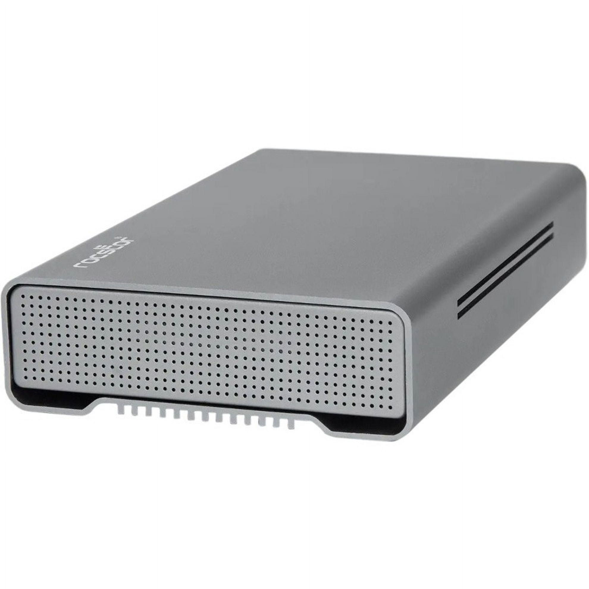 Rocstor Rocpro D90 10 TB Desktop Rugged Hard Drive - 3.5" External - SATA [SATA/600] - Aluminum Gray (g35113-a1)
