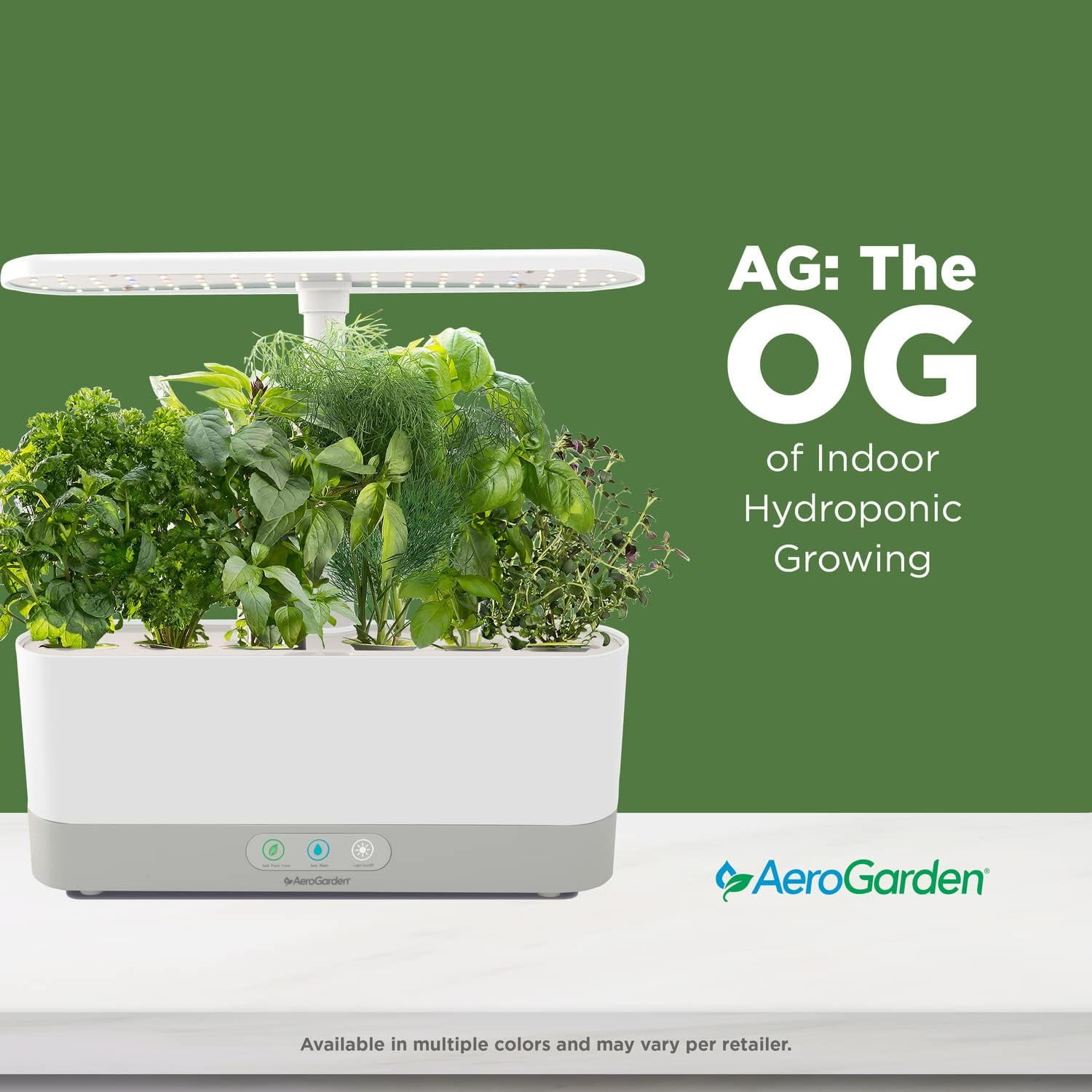 AeroGarden Harvest Slim with Gourmet Herb Seed Pod Kit, Pink