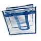 thumbnail image 5 of Bolsa de aseo bolsa de cosméticos bolsa de PVC bolsa de maquillaje transparente reutilizable bolsa de compras para eventos deportivos competición Azul, 5 of 9