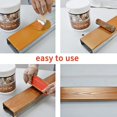 thumbnail image 1 of 2 herramientas de pintura de goma para bricolaje, herramienta de pintura de goma en forma de M, peine de madera de grano de madera de grano de pared, decoración artística (9 cm/13 cm), 1 of 2