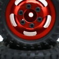 thumbnail image 3 of ZheElen RCGOFOLLOW Wheel Rims Tyre For SCX24 Plastic Crawler Wear-resistant 2pcs RC Car Accessories Replacement Parts RC Upgrade Part Red, 3 of 6