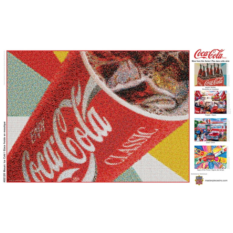 MasterPieces 1000 Piece Puzzle - Coke Photomosaic Ice Cold - 19.25