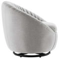 thumbnail image 3 of Modway Whirr Upholstered Fabric Swivel Chair in Black/Light Gray, 3 of 7