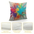 thumbnail image 4 of COMIO  Splash Ink Graffiti Throw Pillow Cushion Covers Color Background of Paint Splashes Decorative Square Accent Pillow Case, 4 of 5