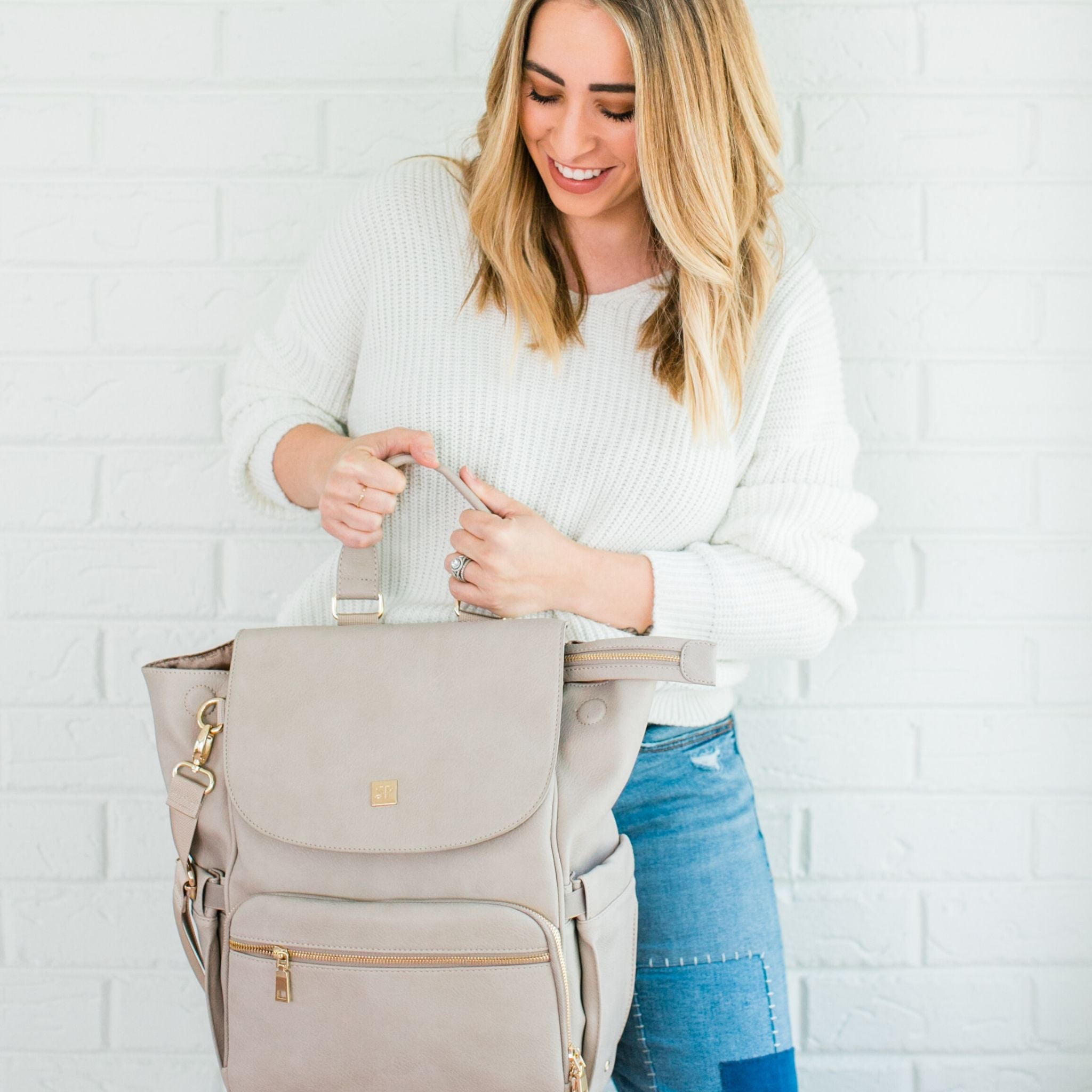 Bailey - Vegan Leather Diaper Bag