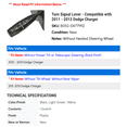 thumbnail image 2 of Turn Signal Lever - Compatible with 2011 - 2013 Dodge Charger 2012, 2 of 2