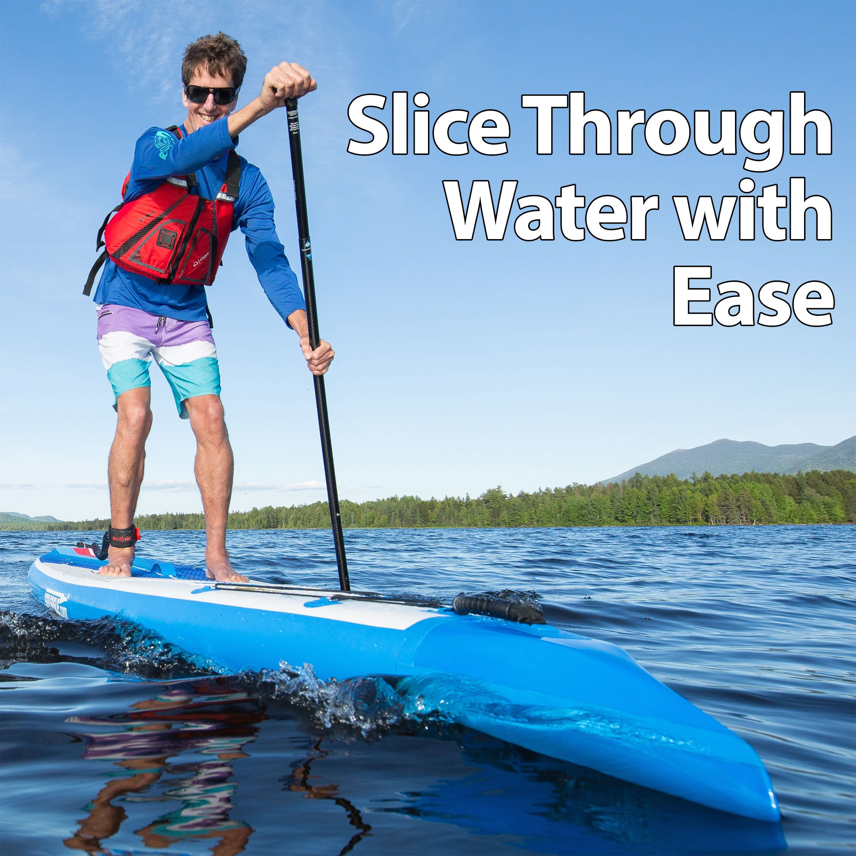 Sea Eagle NeedleNose 14’ Inflatable Lightweight High Pressure Drop Stitch Stand Up Paddle Board SUP, Patented Wave Piercing Bow- Start Up Package