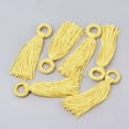 thumbnail image 2 of U8MO 5pc Polyester Tassel Big Pendant Dangle Charms DIY Crafting Decorations 98~110mm-Gold, 2 of 2