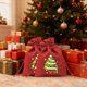 thumbnail image 5 of Adornos navideños, adornos navideños, regalos navideños, suministros de decoración navideña, bolsas de lino para manzanas, bolsas de dulces, bolsas de regalo de dibujos animados, bolsas navideñas, bol, 5 of 6