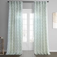 thumbnail image 2 of Garden Path Slate Blue Printed Cotton Curtain (1 Panel), Garden Path Slate Blue, 50W X 84L, 2 of 6
