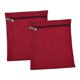 thumbnail image 1 of 2 piezas de bolsillo cosido con cremallera, billetera pequeña de lona para teléfono, bolsa de viaje resistente rojo, 1 of 8