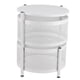thumbnail image 3 of Estante Giratorio De Almacenamiento De Cocina Almacenamiento De Cocina Estante Giratorio Cesta Giratoria De Metal Estable Con Ruedas Para Frutas Verduras Redondo Blanco 4 Capas ANGGREK FE3117, 3 of 8