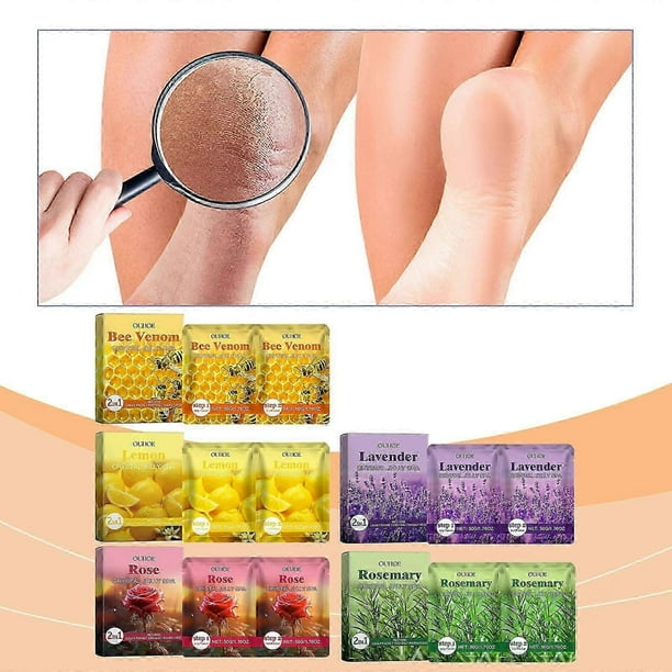 2 in 1 Exfoliating Foot Spa, Foot Crystal Jelly Spa, Including Orange, Lavender & More, Moisturizing Softening Foot Crystal Jelly Spa