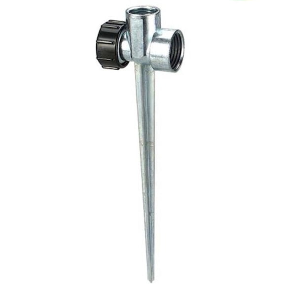 Orbit Metal Flow-Thru Lawn Sprinkler Spike Base for 1/2" Yard Sprinklers, 58034N