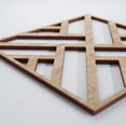 thumbnail image 5 of Ekena Millwork 7 3/8"W x 7 3/8"H x 1/4"T Extra Small Killeen Decorative Fretwork Wood Wall Panels, Red Oak, 5 of 18