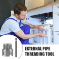 thumbnail image 3 of Integrated Internal External Pipe Threading Tool Universal Pipe Thread Cutting Tool Electric Drill Compatible PVC Pipe Threader Kit, 3 of 8
