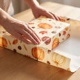 thumbnail image 6 of Fall Decorations Gifts Wrapping Paper,27.56x19.69 Inch Pumpkins Maple Leaf Themed Decor Packaging Material,Perfect for Fall Party Gifts Making & Home Craft, 6 of 7