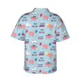 thumbnail image 3 of Daiia Brain Training Hawaiian Shirt for Men Gentle Cotton Regular Short Sleeve Casual-Small, 3 of 9