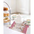 thumbnail image 4 of Easter Bunny Eggs Kitchen Dish Towels for Drying Dishes Set of 3, Spring Wildflowers Plants Pink Farm Plaid Waffle Weave Microfiber Hand Tea Bathroom Towels Quick Dry & Absorbent Towel 12x12, 4 of 7