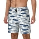 thumbnail image 1 of Fotbe Blue Fish Traje de Baño para Hombre – Shorts de Natación de Secado Rápido con Forro y Bolsillos-Small, 1 of 6