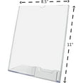 thumbnail image 2 of x 11"h Sign Holder Stand Superior Image Slanted Sign with Business 8 1/2" x 11" (590601) (Clear, 5), 2 of 6