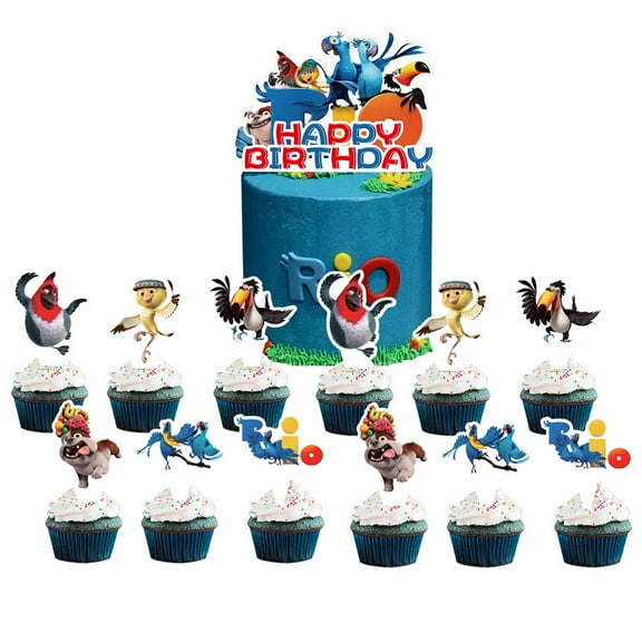 Rio2 Cake Topper Cupcakes Birthday Party Supplies Decoration Decor Kit