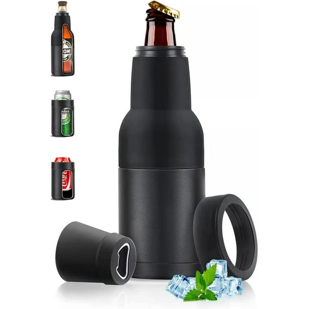 MoveCatcher Beer Bottle and Can Cooler with Beer Opener, 12 oz. Slim