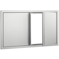 KFFKFF BBQ Island Access Door Stainless Steel Outdoor Kitchen 36x21 Inch Door