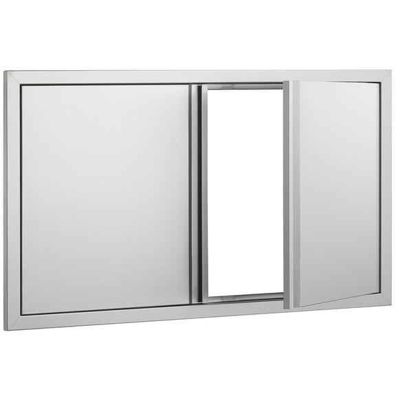 KFFKFF BBQ Island Access Door Stainless Steel Outdoor Kitchen 36x21 Inch Door