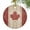 Red, variant on Retro Wooden Stripes Maple Leafs Christmas Ceramic Ornament 2026,3" Round Xmas Tree Hanging Accessories with Gold Ribbon,Country Red Brown Plank Pendant Ornaments for Holiday Gift Home Party Decor