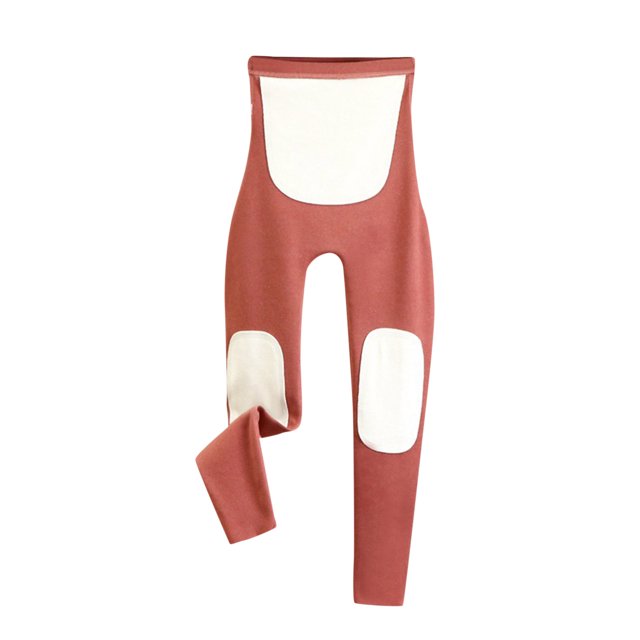 Gibobby leggings niña Mujeres Casual Otoño e Invierno Color sólido cintura alta vientre más terciopelo grueso cálido vientre rodilleras pantalones cálidos(Rojo, XXXL)