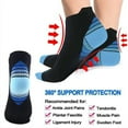 thumbnail image 6 of Compression Socks for Unisex Men and Women , Ankle Soft Moisture-Wicking Socks , Athletic Cushioned Low Cut Running Socks for a Secure Fit - 6 Pairs, 6 of 8