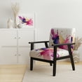 thumbnail image 2 of Designart "Purple and Pink Strokes VII" Upholstered Fractals Accent Chair and Modern & Contemporary Arm Chair - Multiple Color & Pattern, 2 of 7
