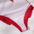 thumbnail image 6 of Womens Swimsuits One-piece Solid Sexy Sling Bikini Bottoms Beachwear Swimwear #156 Red, 6 of 6