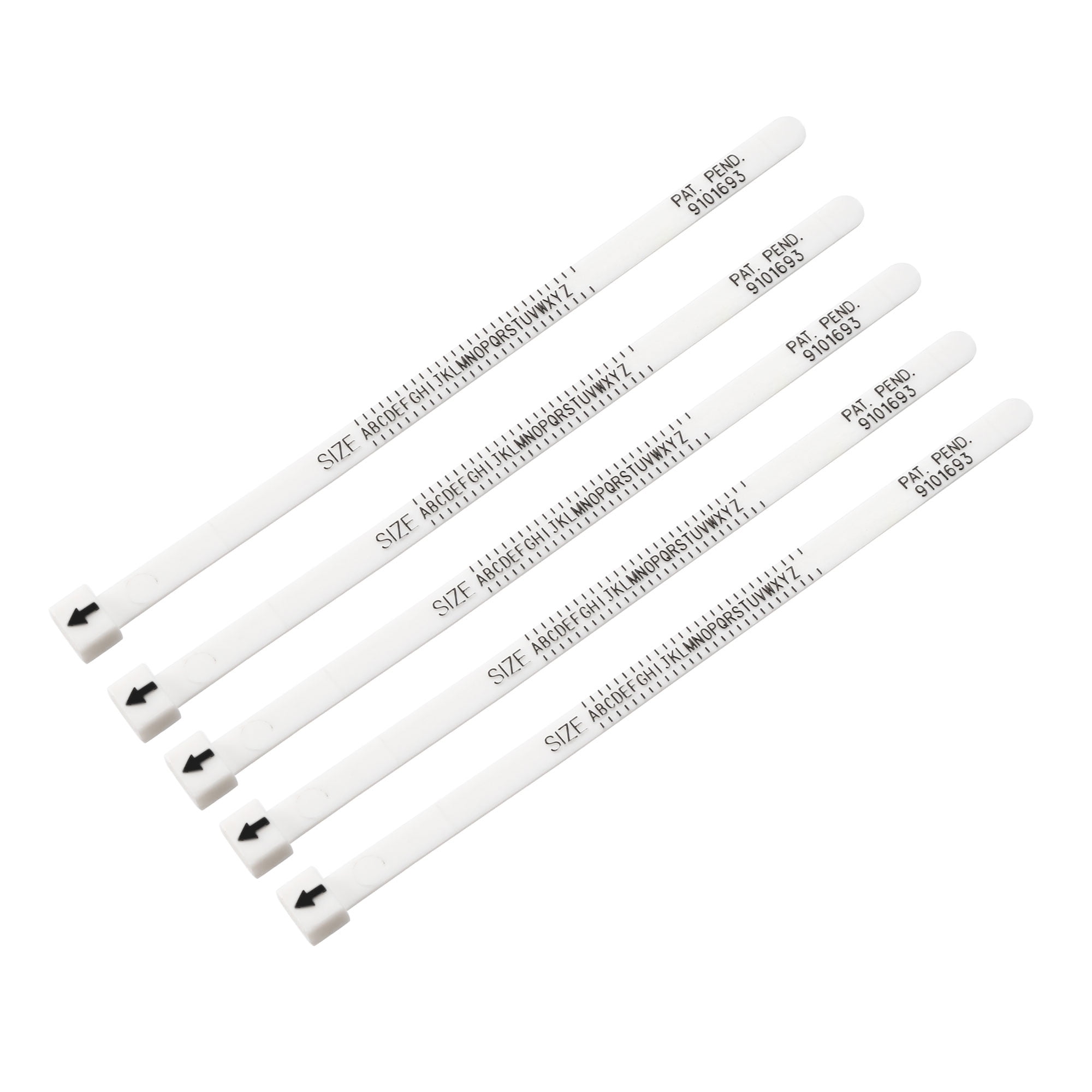 ring sizer ruler pu finger gauge uk sizes a z adjustable measuring tool