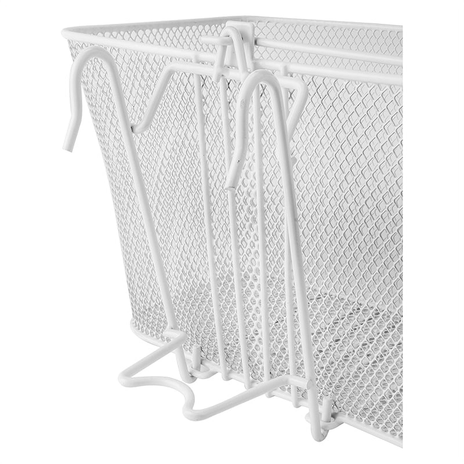 Sunlite Mesh Lift-Off Front Basket White Steel 14.5x8.5x7`