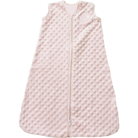 HALO SleepSack Wearable Blanket, Plushy Dots Velboa, Pink, Toddler, Girls, Large, 12-18 Months