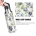 thumbnail image 4 of Yayeee 20oz Insulated Water Bottle Double Wall Stainless Steel with Flip Straw Lid, Light Floral Pattern, 4 of 7