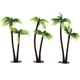 thumbnail image 1 of BRIGHTFUFU 3 piezas de macetas de plástico en miniatura de palmera de coco de plástico Bonsai Craft Micro Landscape DIY Decor, 1 of 8