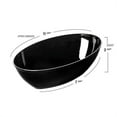 thumbnail image 2 of Smarty 2 qt. Black Oval Plastic Serving Bowls 24ct, 2 of 2